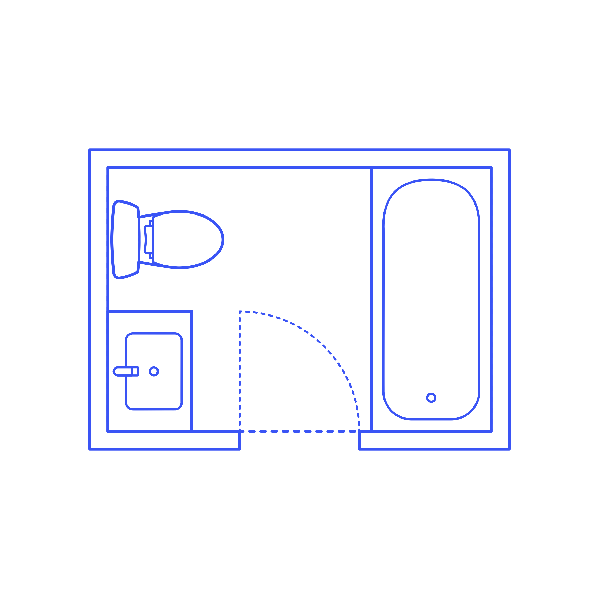 Layouts Bathrooms Full 2 Wall Facing Cad Style Svg Vector Free Vectors